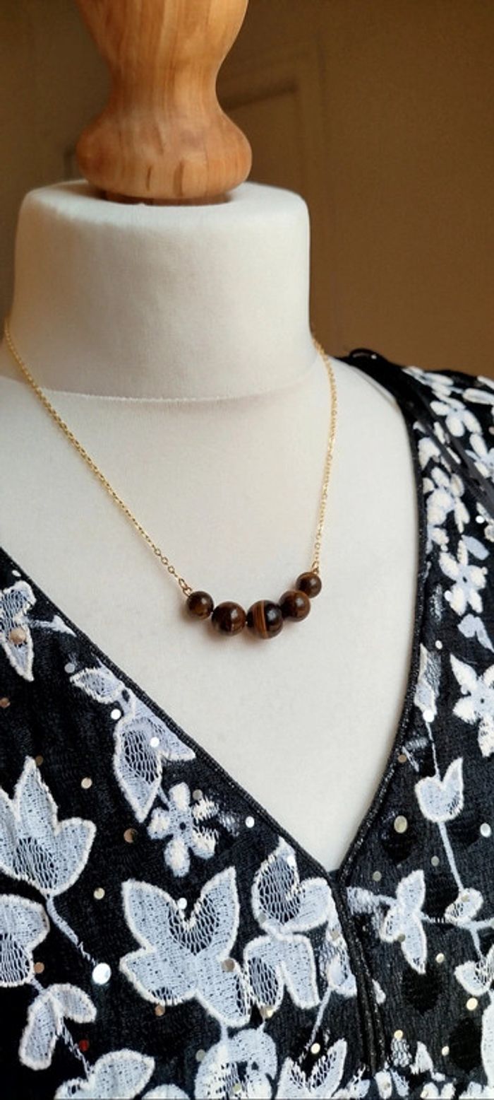 Superbe Collier Œil de Tigre - photo numéro 3