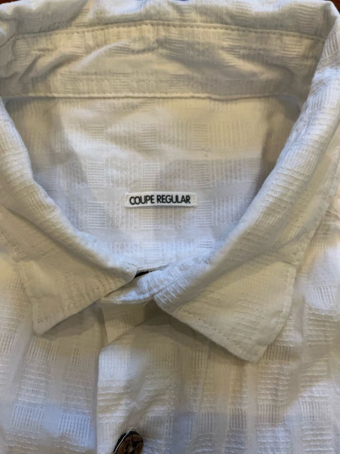 chemise manches courtes blanche armand thiery taille S - photo numéro 3