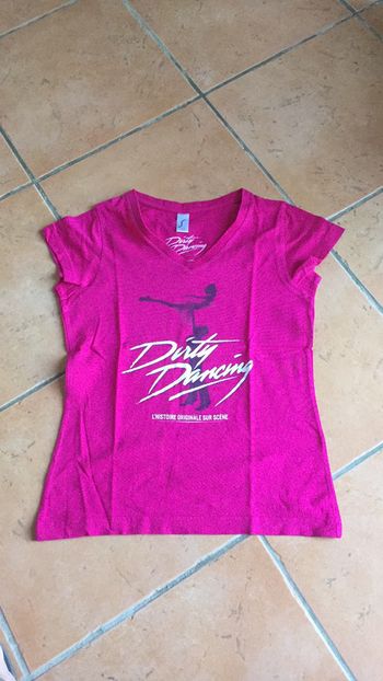 Teeshirt fuschia T S. Dirty Dancing