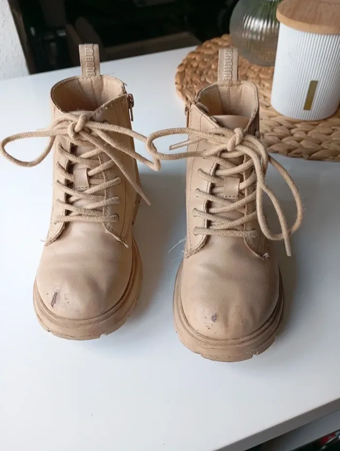 Bottines beige Zara - photo numéro 6