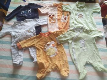 Lot de 6 pyjamas hiver 1 mois