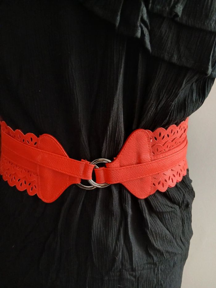 Ceinture large à nouer style obi japonais bohème chic - photo numéro 5