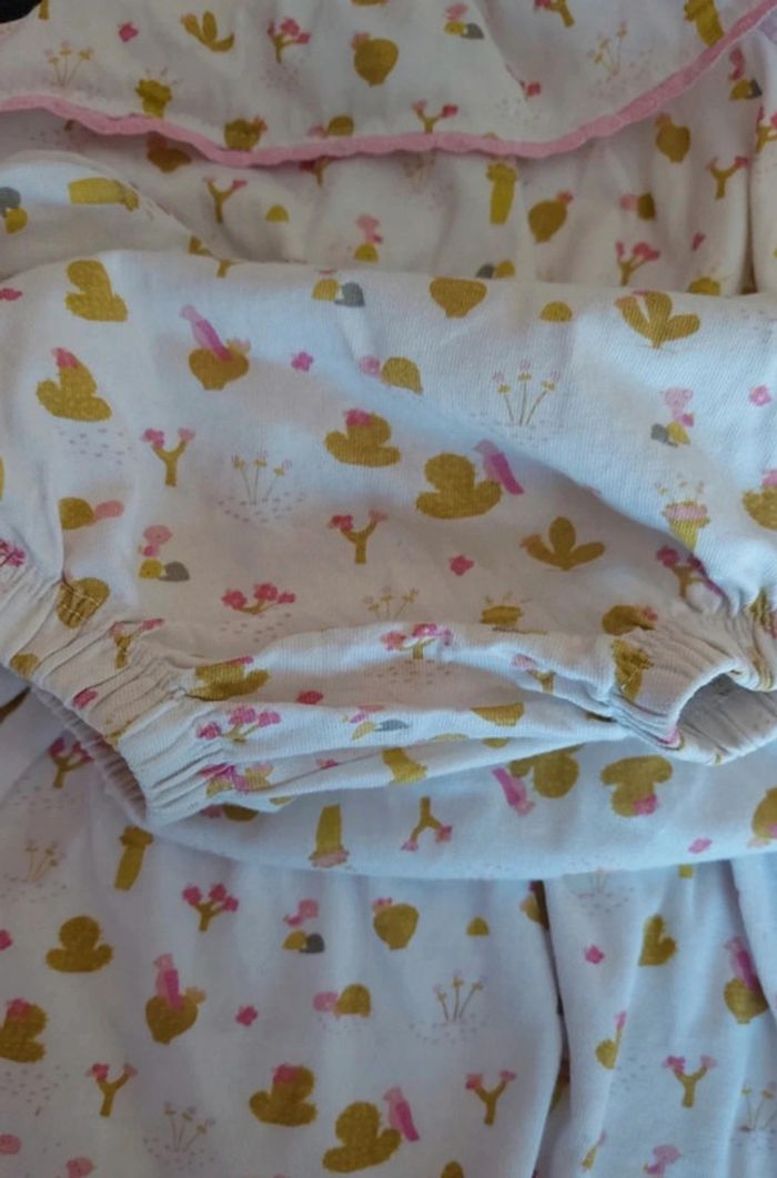 Ensemble bébé fille fleurie débardeur bretelles et short culotte été - photo numéro 5