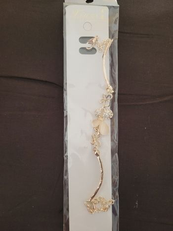 Joli bracelet neuf or 18 k et nacre