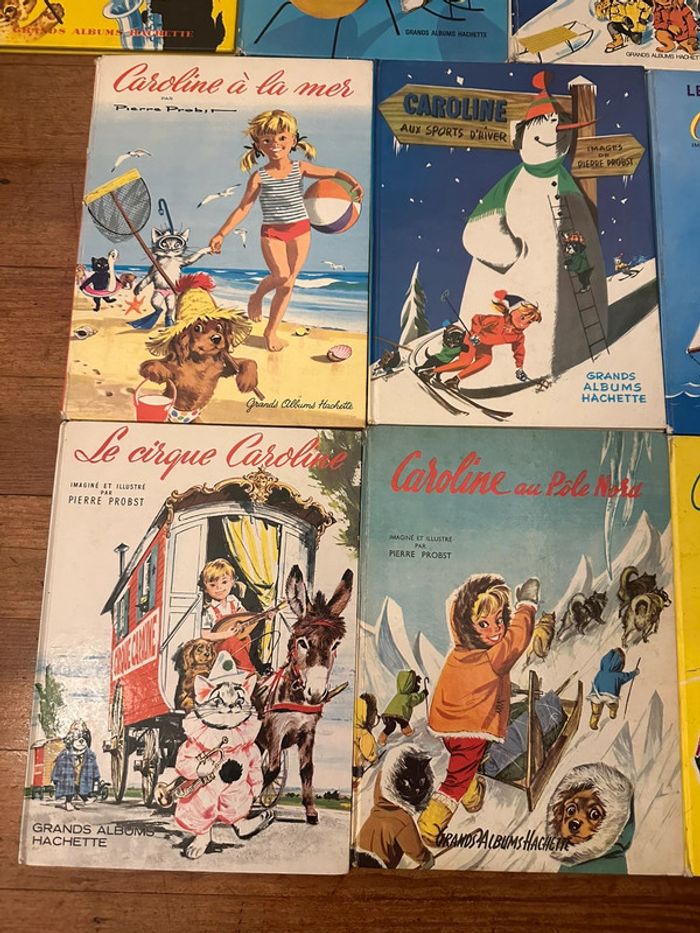 Lot de 10 Grands Albums anciens Caroline livres bd Hachette années 50-60-70 vintage - photo numéro 3