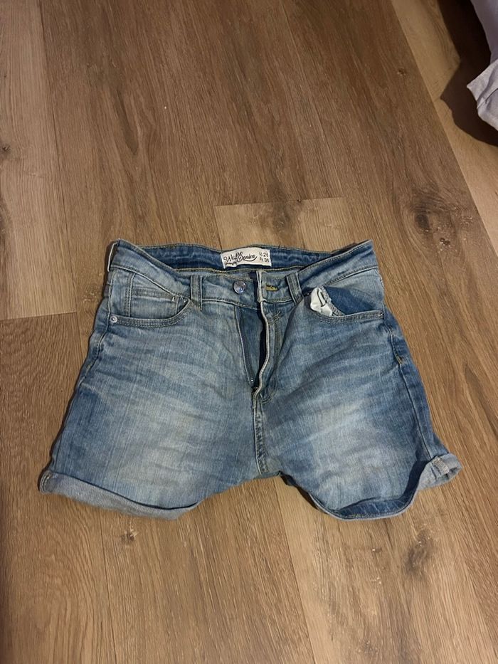 Short en jean bleu Jennyfer - photo numéro 4