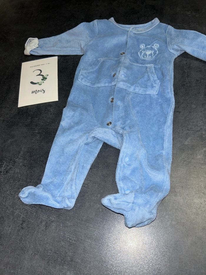 Pyjama bébé tête d’ours - photo numéro 2