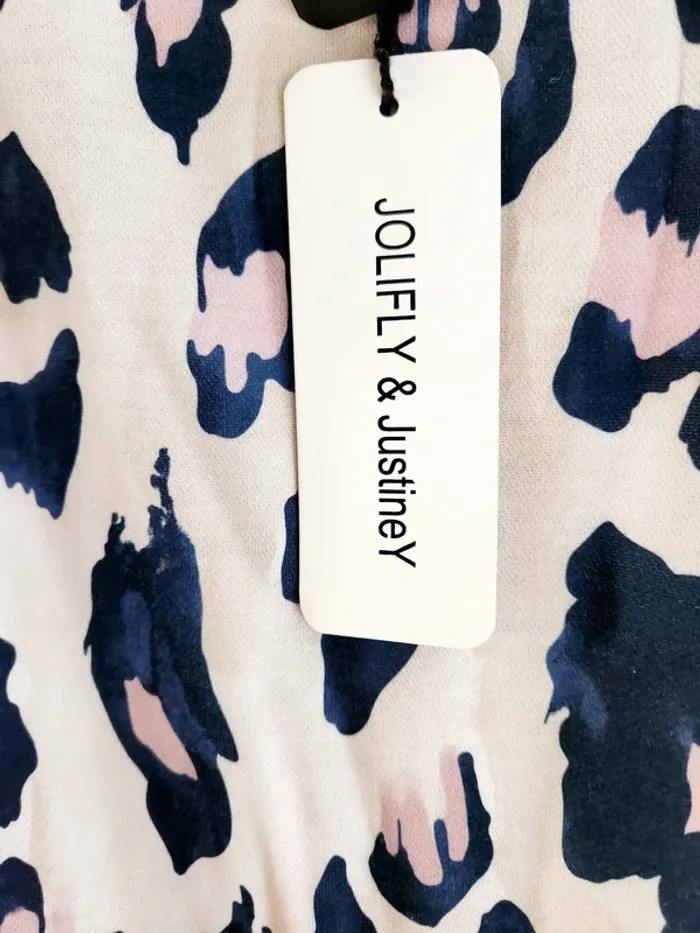 Robe léopard ceinturée – Jolifly & Justine Y – S/M neuve - photo numéro 5