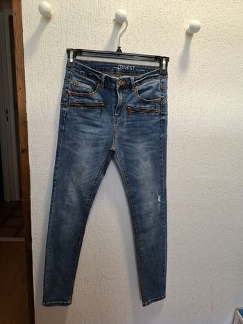 Beau jean femme Ernest (Promod) slim taille haute 36 push up excellent état