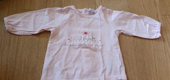 Tee shirt 6 mois rose clair