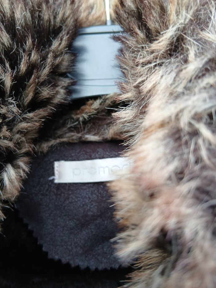 Veste fausse fourrure imitation cuir vieilli - photo numéro 6