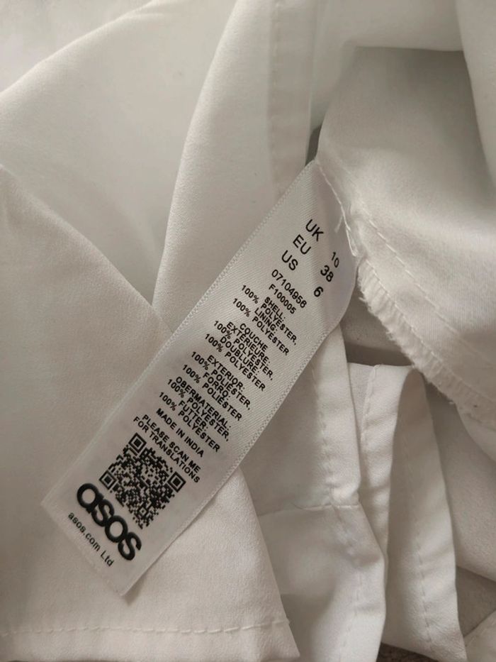 Robe Zara trafaluc style bohème blanc cassé avec fond de robe Taille M - photo numéro 10