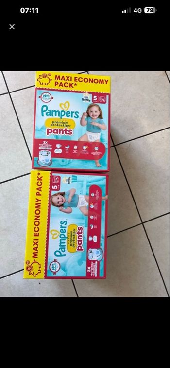 2 carton pampers premium pant 5 