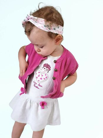 18 mois bébé fille robe et gilet