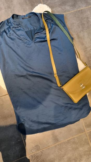 Robe sans manches bleu Monoprix 40 L doublée non portée