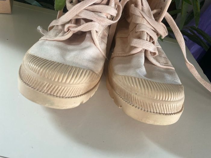 Pataugas original avec revers 37 toile beige - photo numéro 5