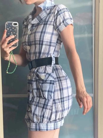 Tunique blouse vichy écossais 36