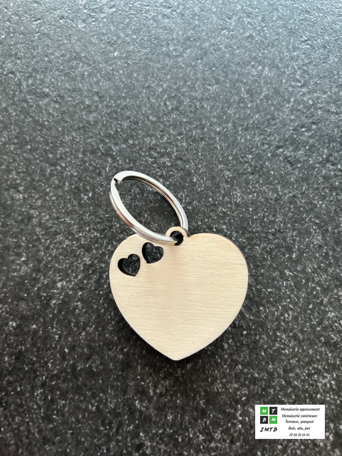 Porte clé en bois personnalisable - photo numéro 2