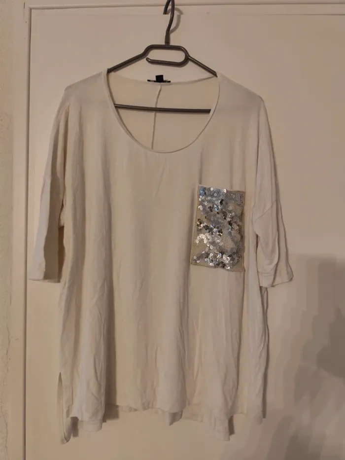 Tee shirt sequins 42 44 - photo numéro 2