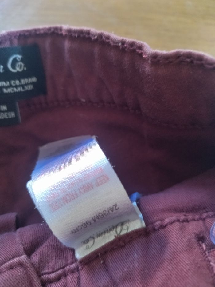 Pantalon bordeaux - photo numéro 4