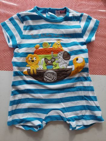 Combishort barboteuse 9mois DPAM