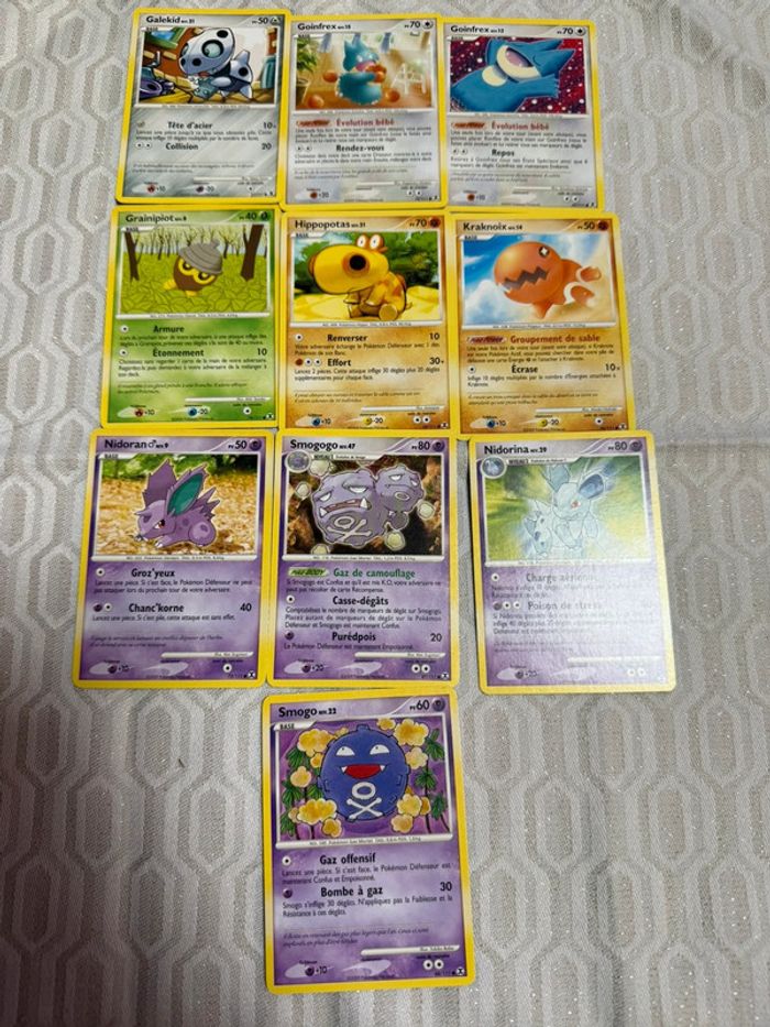 Lot de 20 cartes Pokémon série Platine Rivaux Émergeants #3 - photo numéro 2