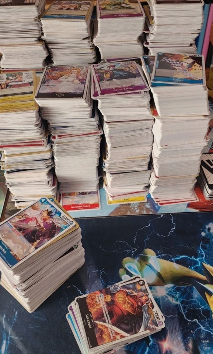 Lot 50, 100, 200, 300 cartes One Piece TCG officielles – Anglaises – Sans doublon – 1 holographique - photo numéro 2