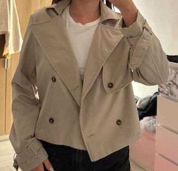 Trench court tendance beige taille M