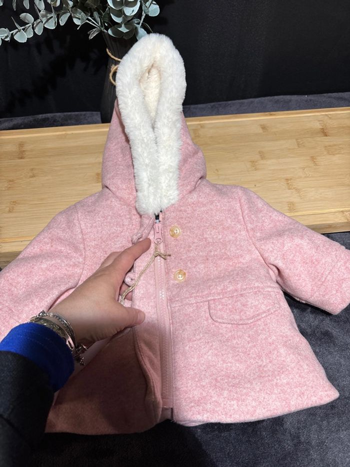 Blouson rose bébé fille taille 3 mois neuf - photo numéro 3