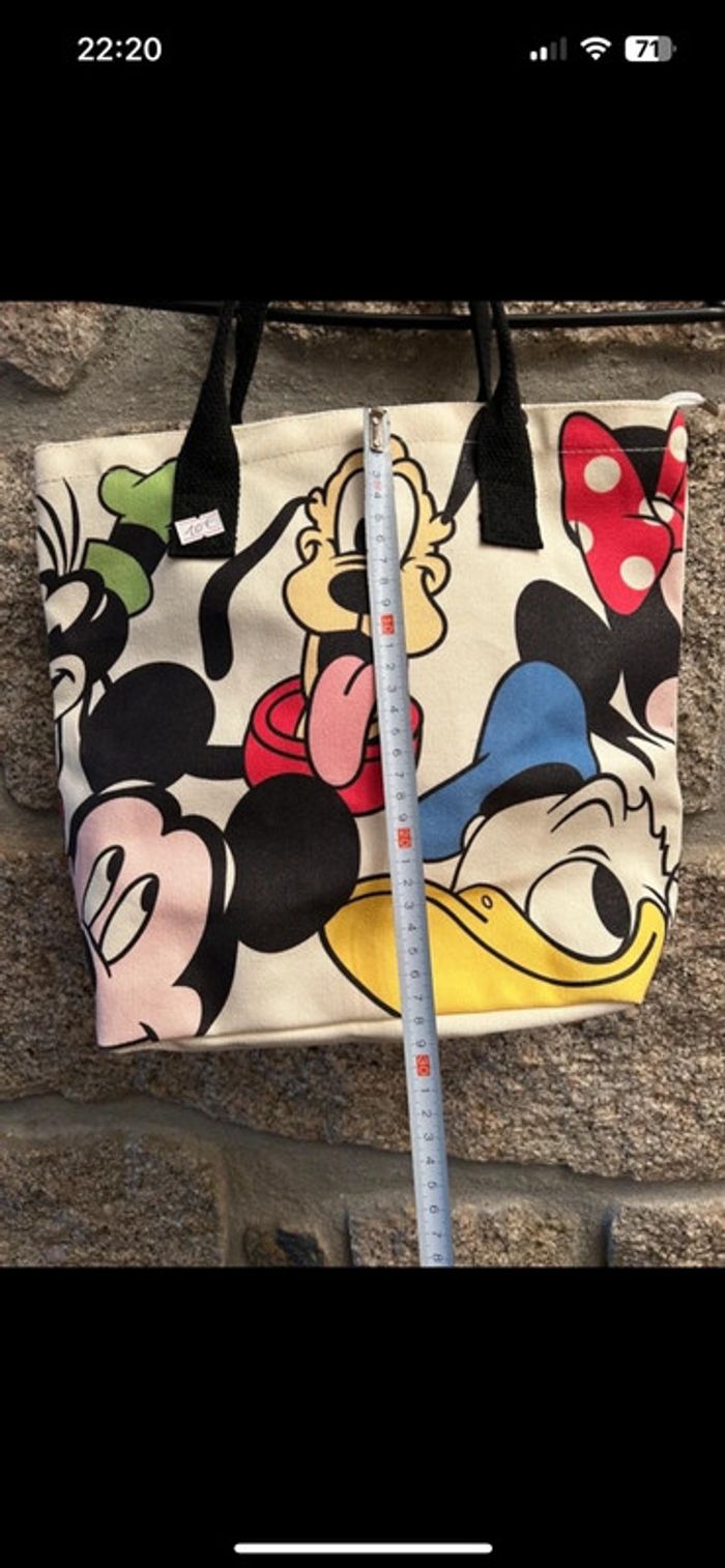 Petit sac à main neuf représentant Mickey Minnie Donald etc NON Officiel - photo numéro 5
