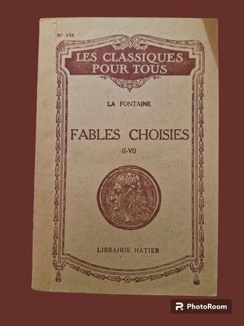 Livre fables de la fontaine