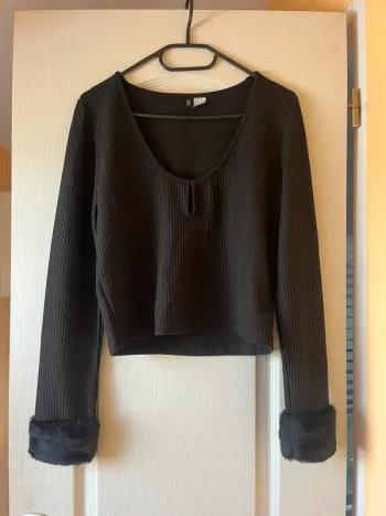 top manches longues noir h&m