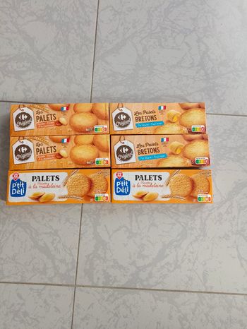 Lot de 6 boîtes de palets bretons