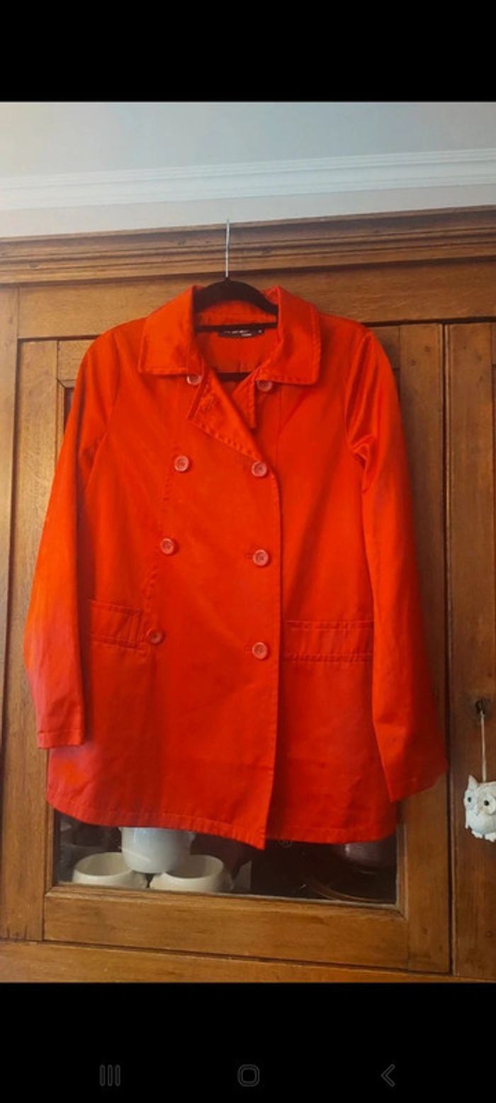 Veste trench rouge Vue sur Mer Ladies taille 38 - photo numéro 2