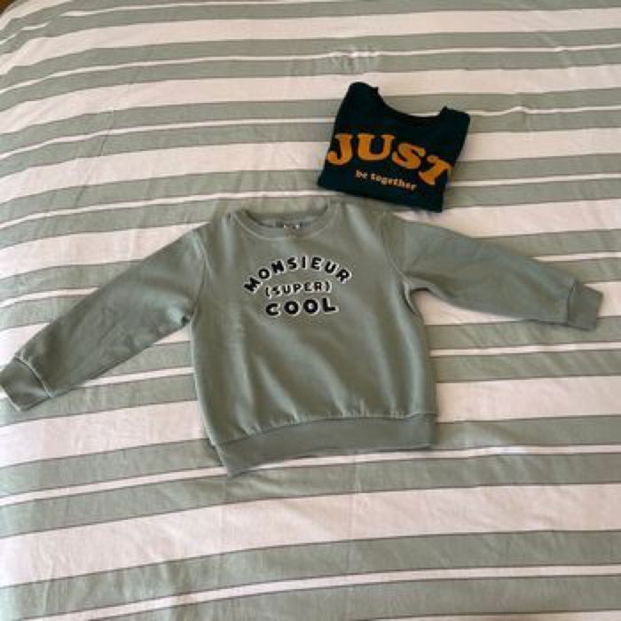 Sweat vert garçon 5 ans Tap à l’œil