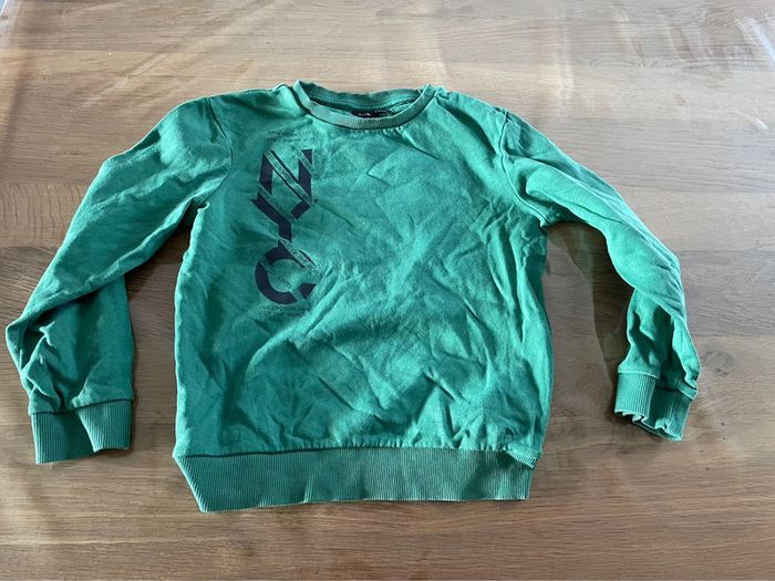 Pull vert garçon 8 ans