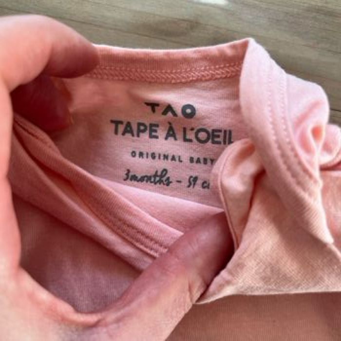 Lot 2 body tape à l’œil rose 3 mois - photo numéro 2