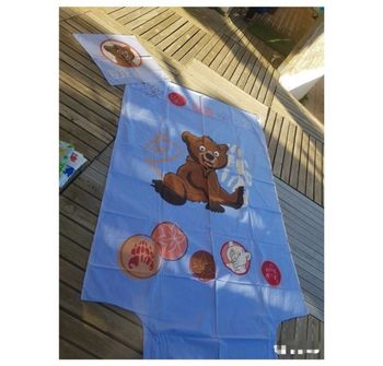 Parure de lit 1 personne réversible enfant Koda Frères des Ours Walt Disney