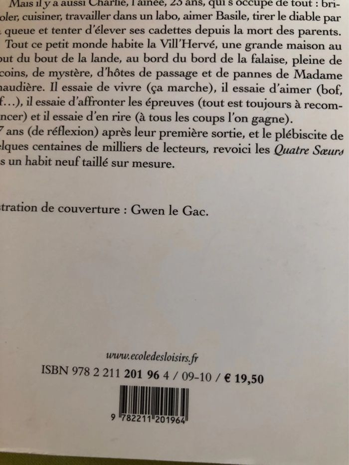 Livre quatre sœurs Malika Ferdjoukh - photo numéro 5