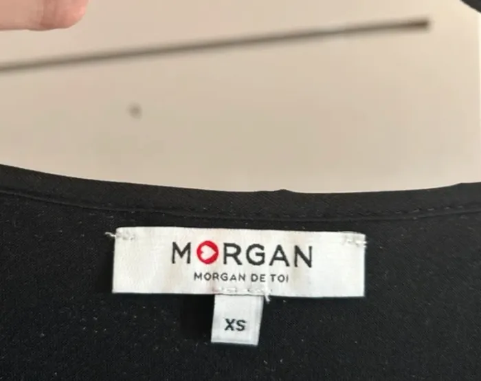 Morgan robe noire à sequins brillant, multicolore, femme, taille 34 /xs - photo numéro 3