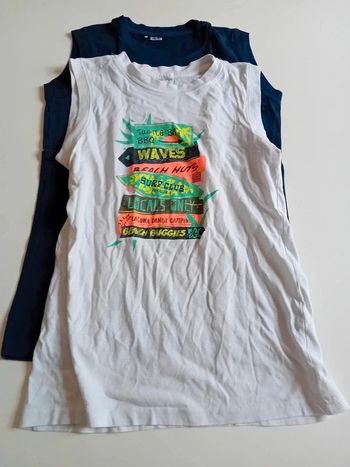 Lot de 2 t-shirt sans manche