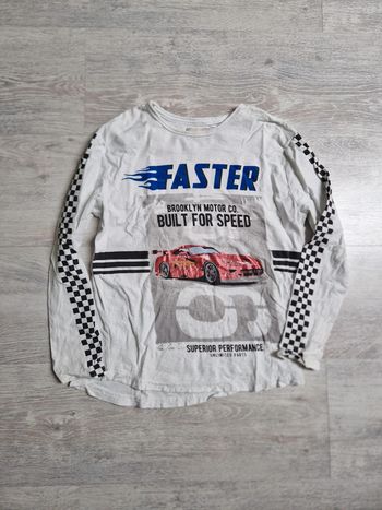 Tee-shirt manches longues Zara Boys 9 ans voiture