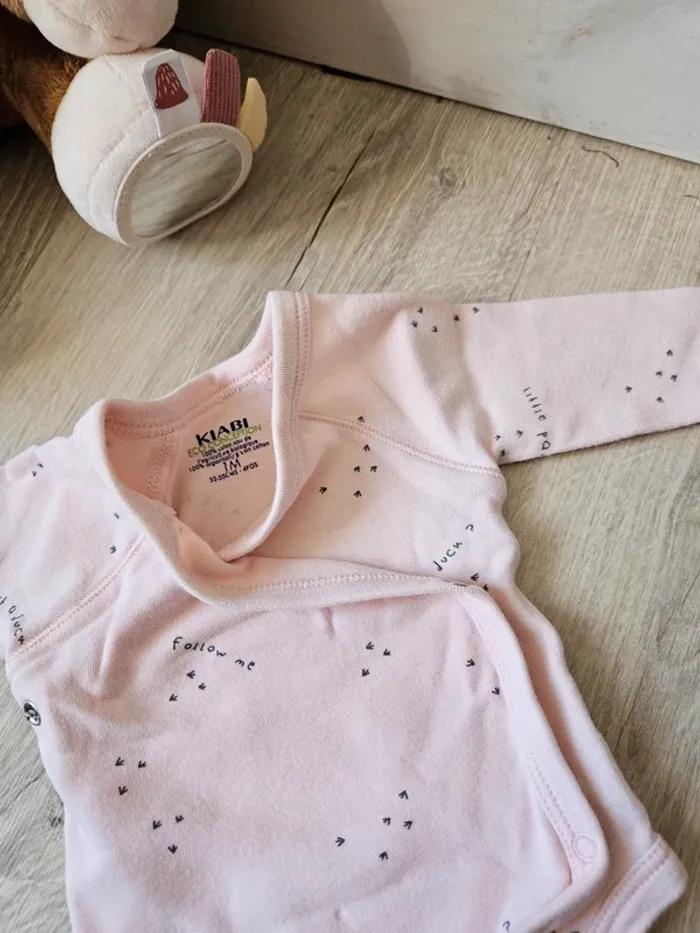 Lot de bodies 1 mois Kiabi - photo numéro 5