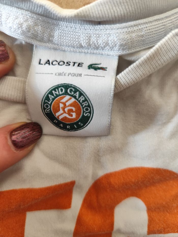 Tee shirt Lacoste - Roland Garros - photo numéro 5
