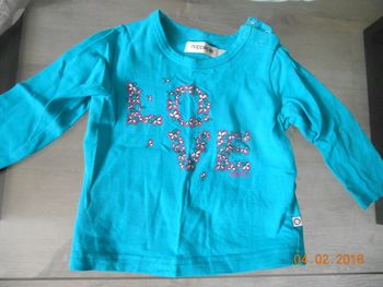 T-shirt fille manches longues 6 mois / Noppies