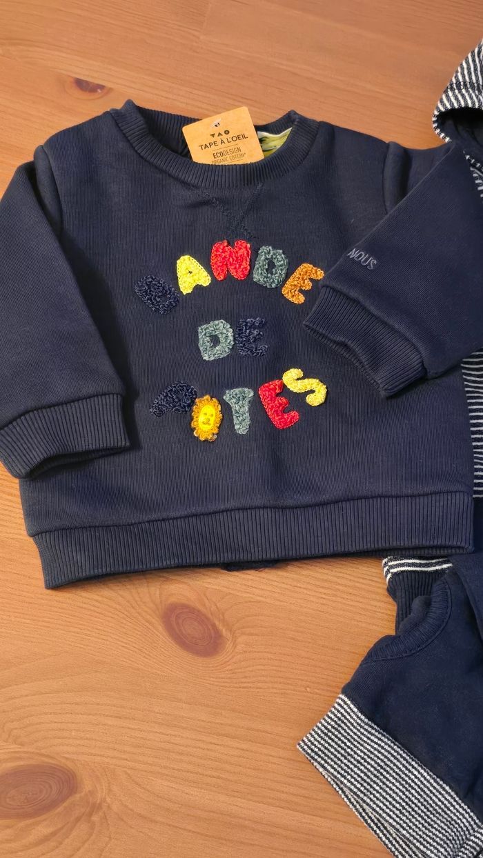💙💙🥰😍 superbe lot sweats molleton 3 mois garçon😍🥰 💙💙💙 - photo numéro 2