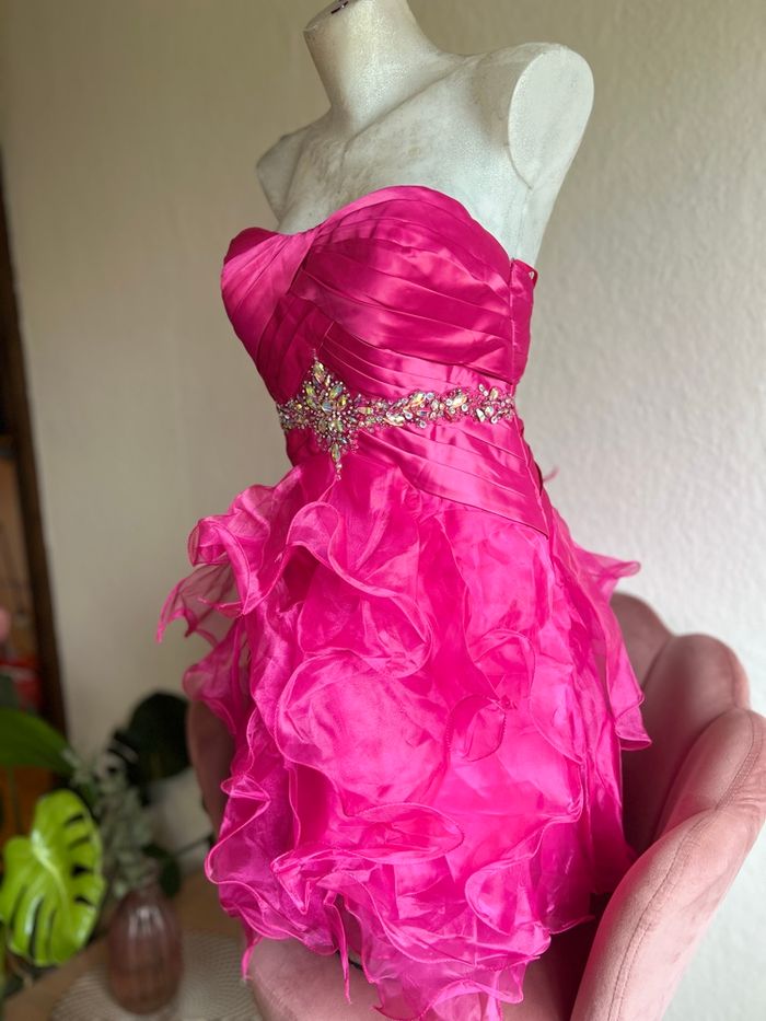 💗 Robe bustier courte fuchsia – Taille 38 – Neuve avec étiquette 💗 - photo numéro 7