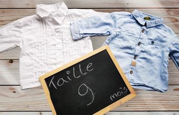 Lot 2 chemises bébé