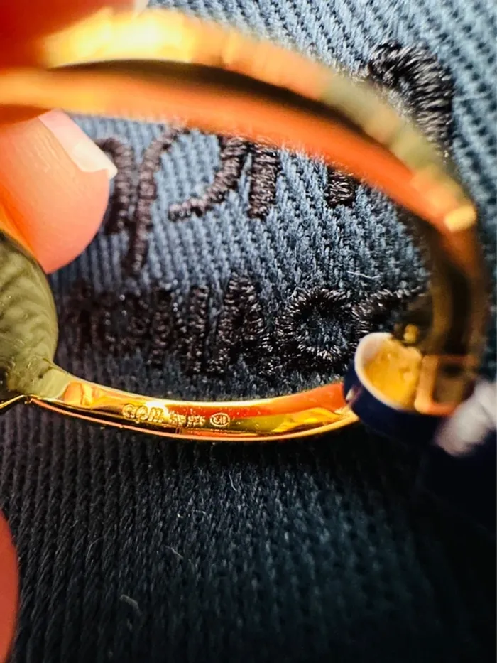 🌞Bague APM Monaco Soleil Mystique en Or Plaqué et Cristaux Bleus - photo numéro 12