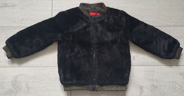 Blouson en peluche noir pour filles taille 3ans Tissaia